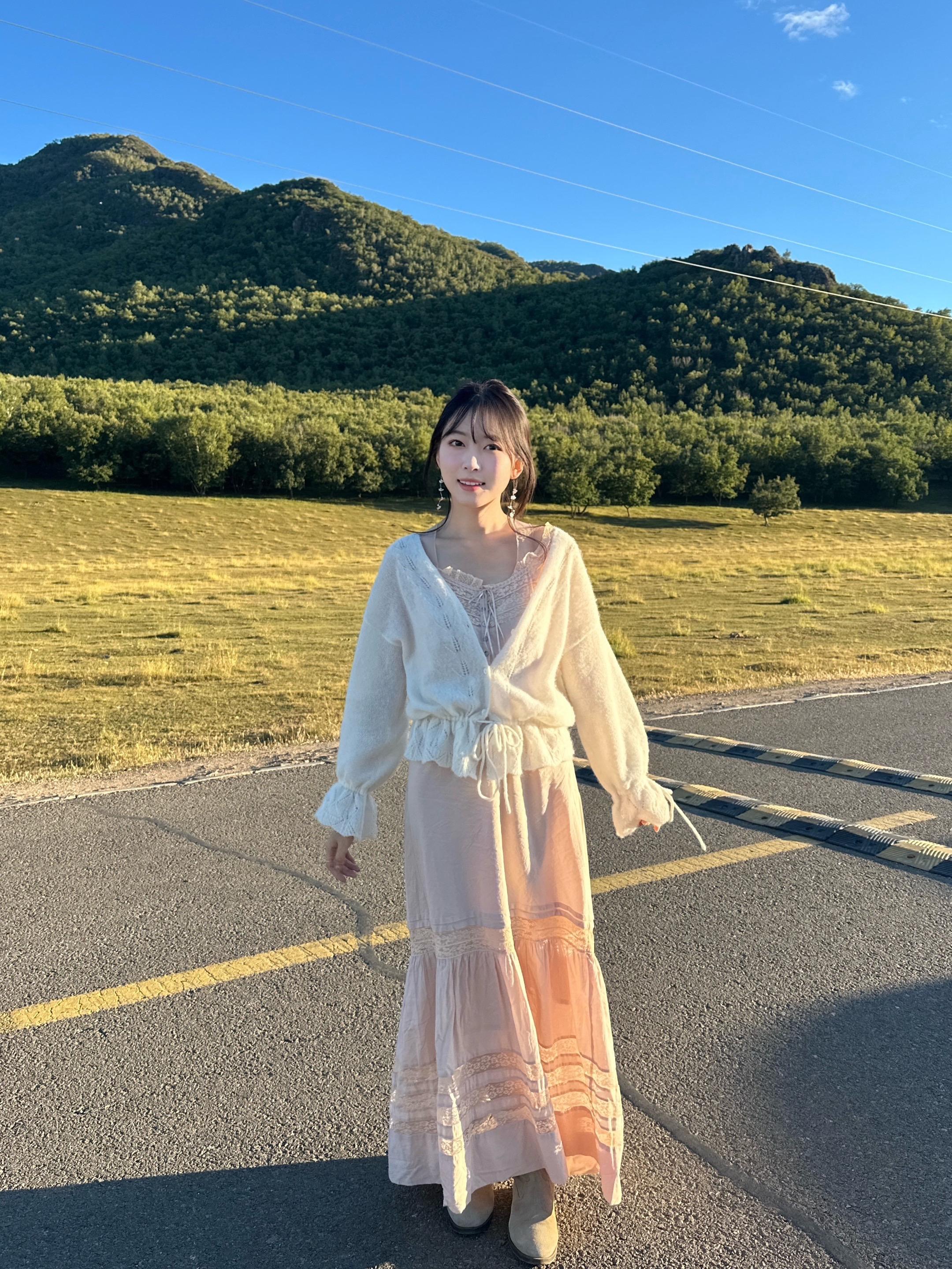 秋日美萌少女出游