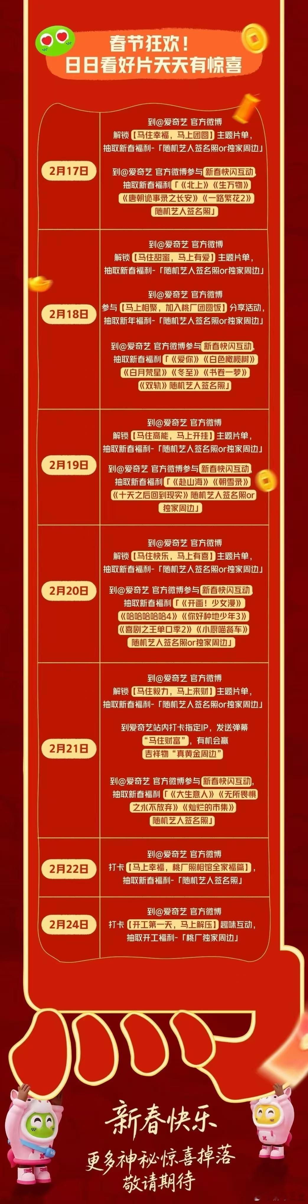 刷到🥝官微抽奖，签名照+周边轮番送！白鹿、迪丽热巴、张凌赫…我想要的都有！手指