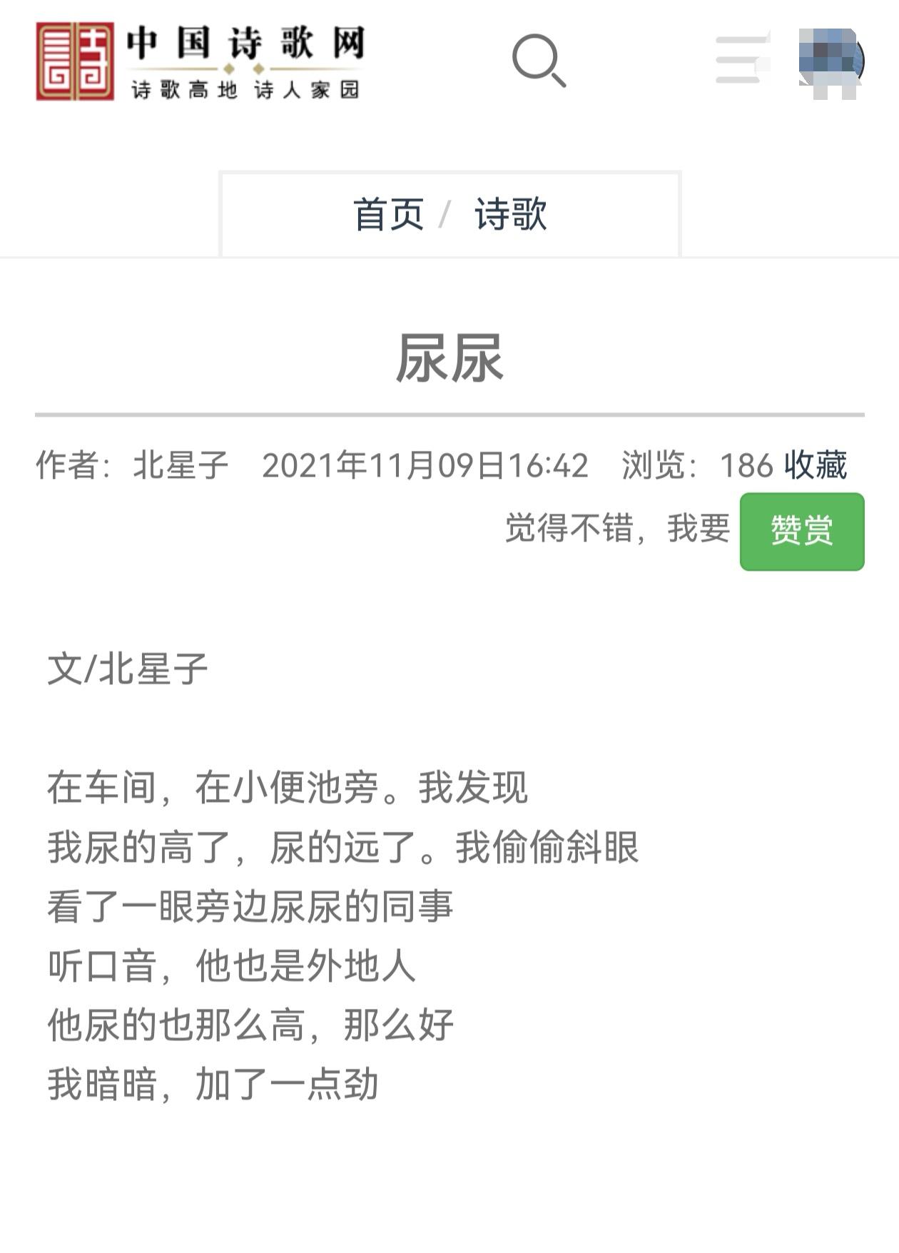 中国诗歌还有未来吗？我真的不敢想象这样的诗歌竟然能发布在中国诗歌网。难道所有的诗