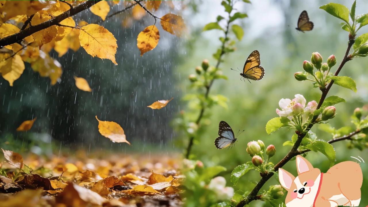 上联:秋雨无心敲落叶。请对下联春风有意吻新枝