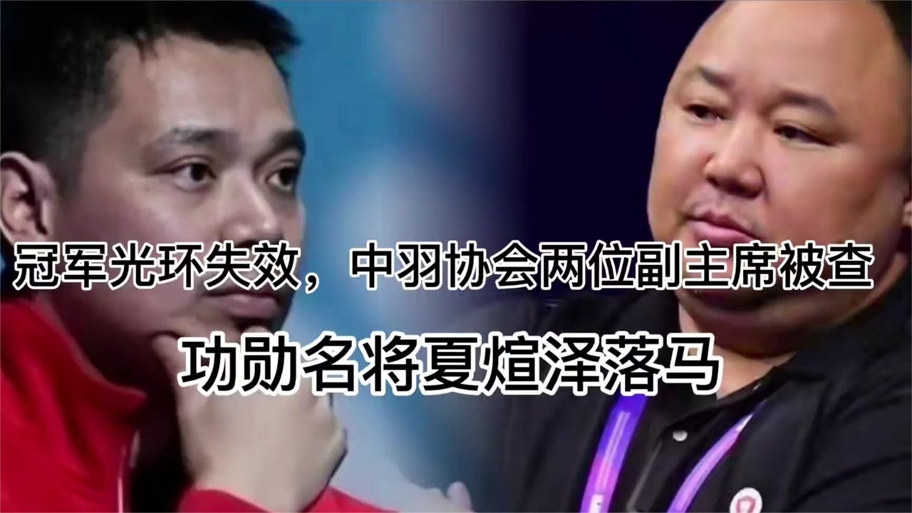 冠军光环失效，中羽协会两位副主席被查，功勋名将夏煊泽落马