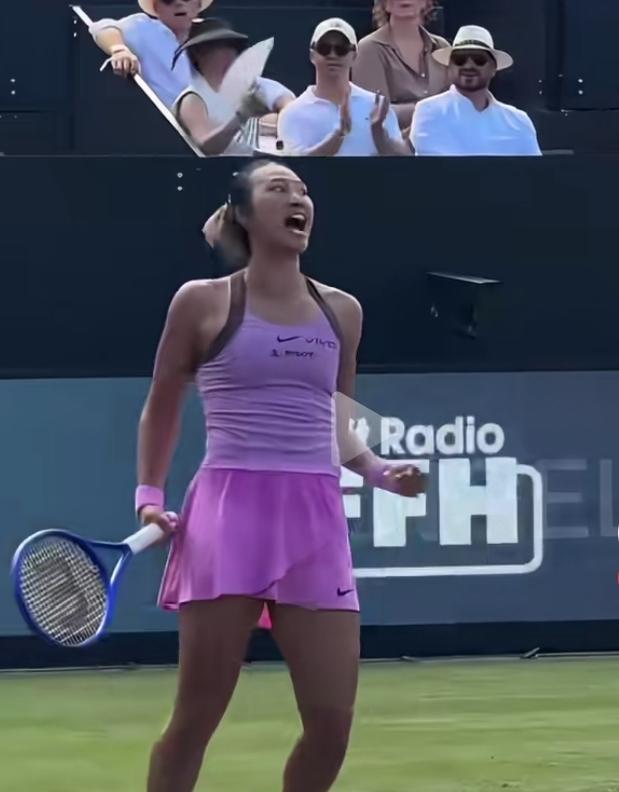 谁能懂这一声嘶吼里藏了多少压力！
 
北京时间6月22日，WTA500巴特洪堡站
