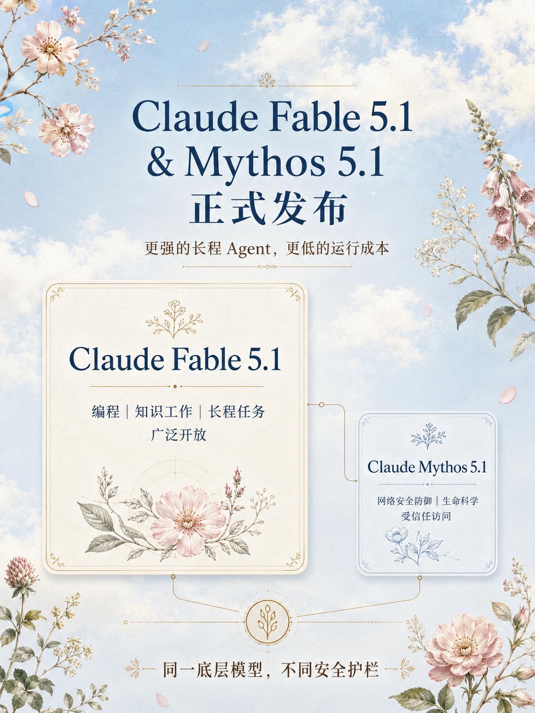 Claude Fable 5.1发布：长程更强，成本更少

Anthropic 