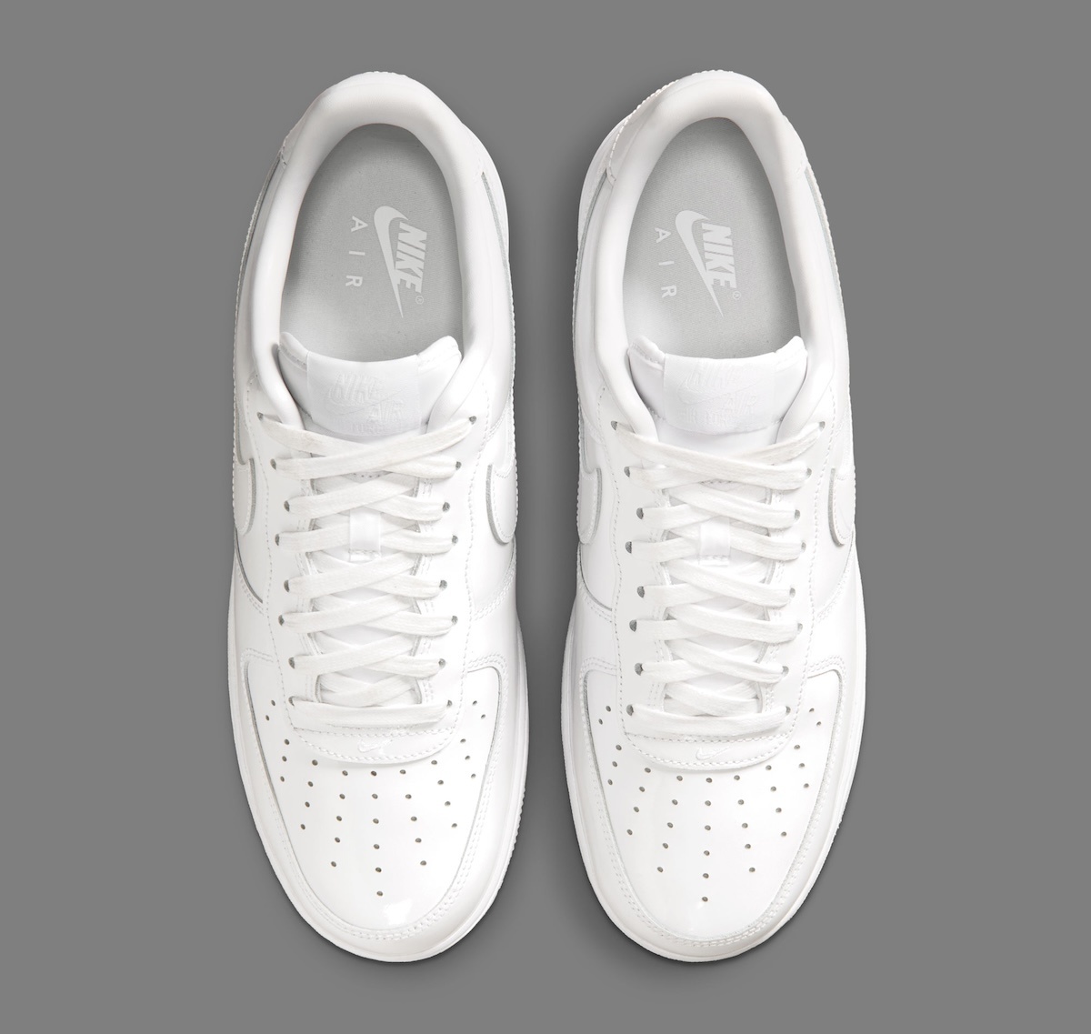 Nike Air Force 1 Low “White Patent” 全白漆皮