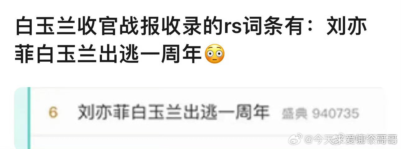 白玉兰咋这么恨刘亦菲，之前每年都有不去的吧
