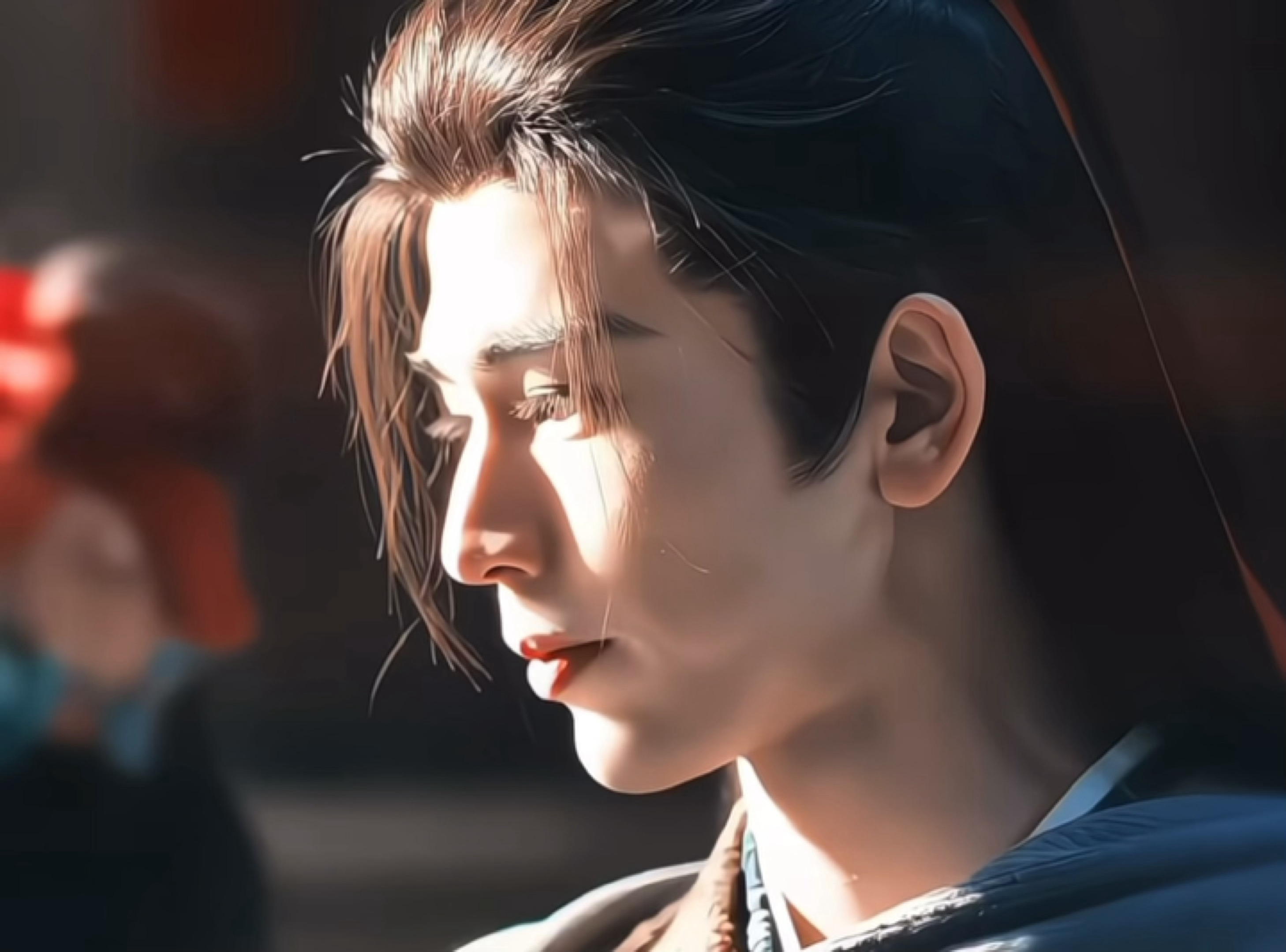 好长的睫毛，扑闪扑闪的，征儿太美了……cr:🫘，52374498 