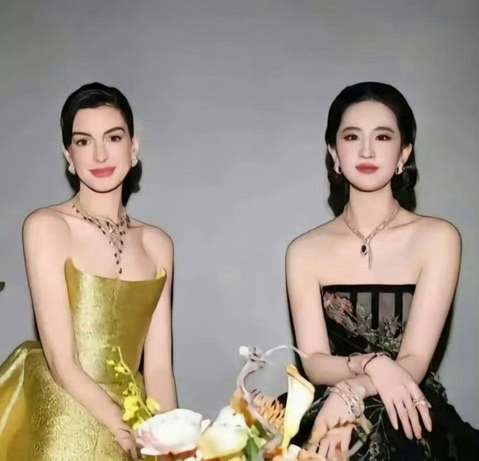 “你有你的西方骨，我有我的东方像。” 🦋安妮海瑟薇 刘亦菲 