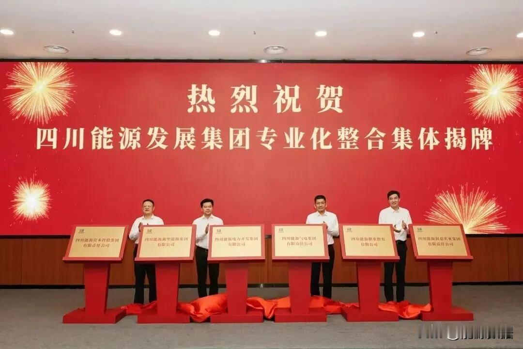 四川能源发展集团专业化整合集体揭牌！
近日，四川能源发展集团专业化整合集体揭牌活