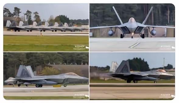 美军F-22隐身战机突然集体撤退，飞越大西洋返回美国本土。

这仗没法打了。美军