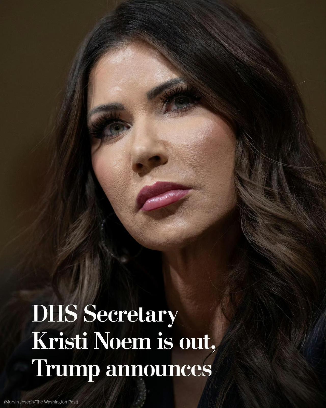 美国国土安全部长贪得无厌又无能被川总解职。特朗普解职国土安全部长诺姆，这是他第二