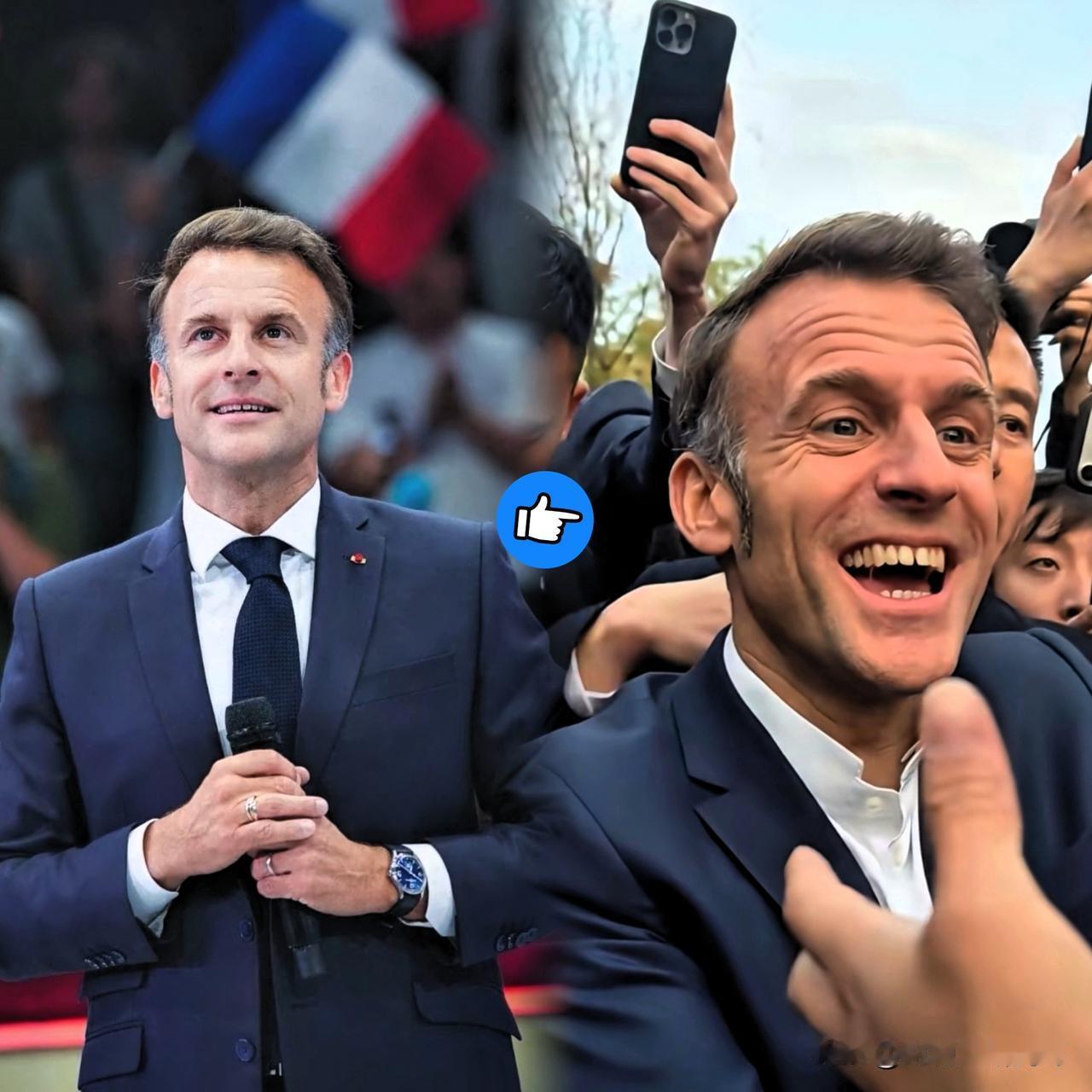 马克龙有种多年被困国外，突然回国的感觉
一群法国朋友来到东方大国，跟着总统马克龙