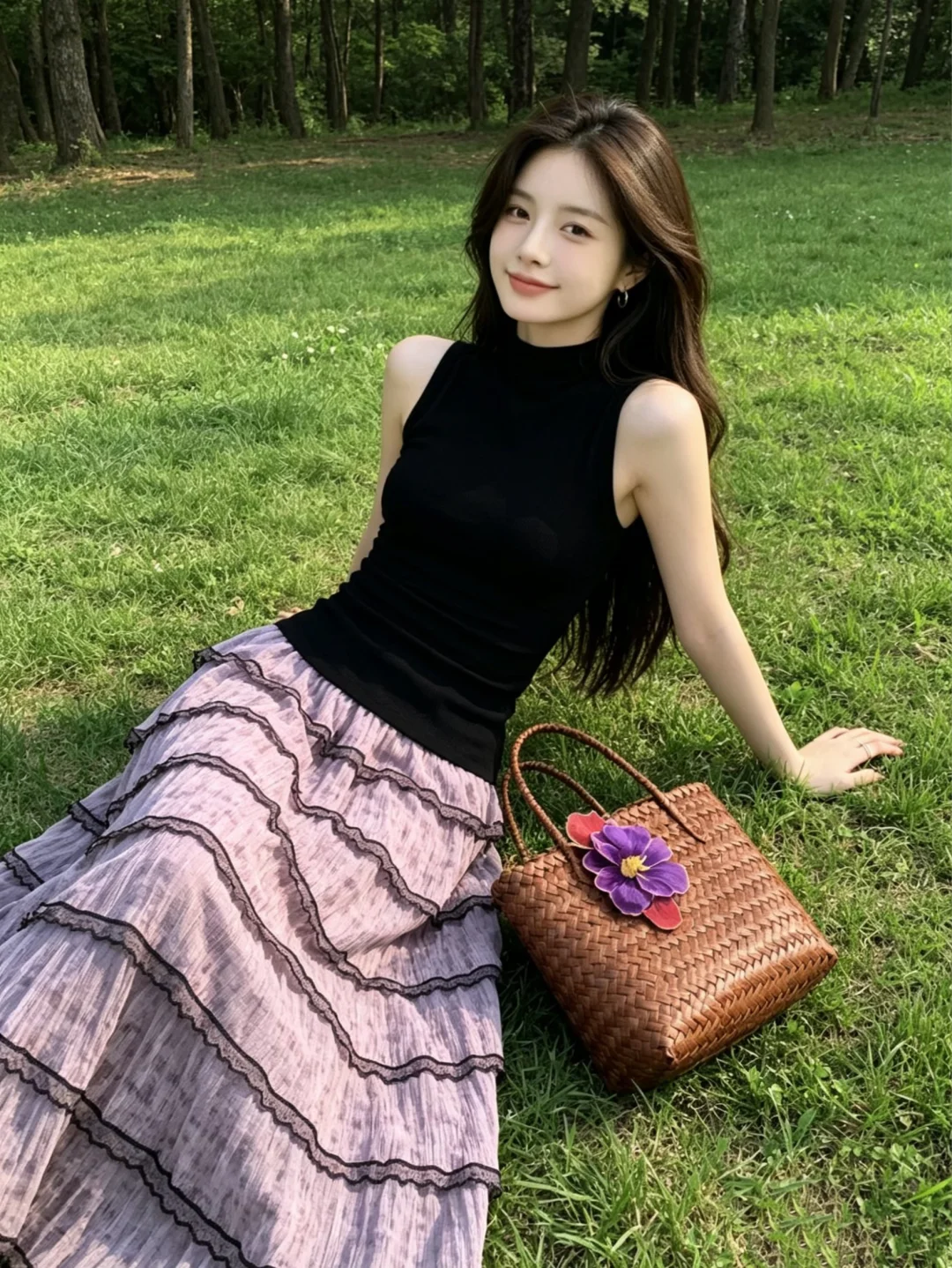 这个紫色也太漂亮了吧～