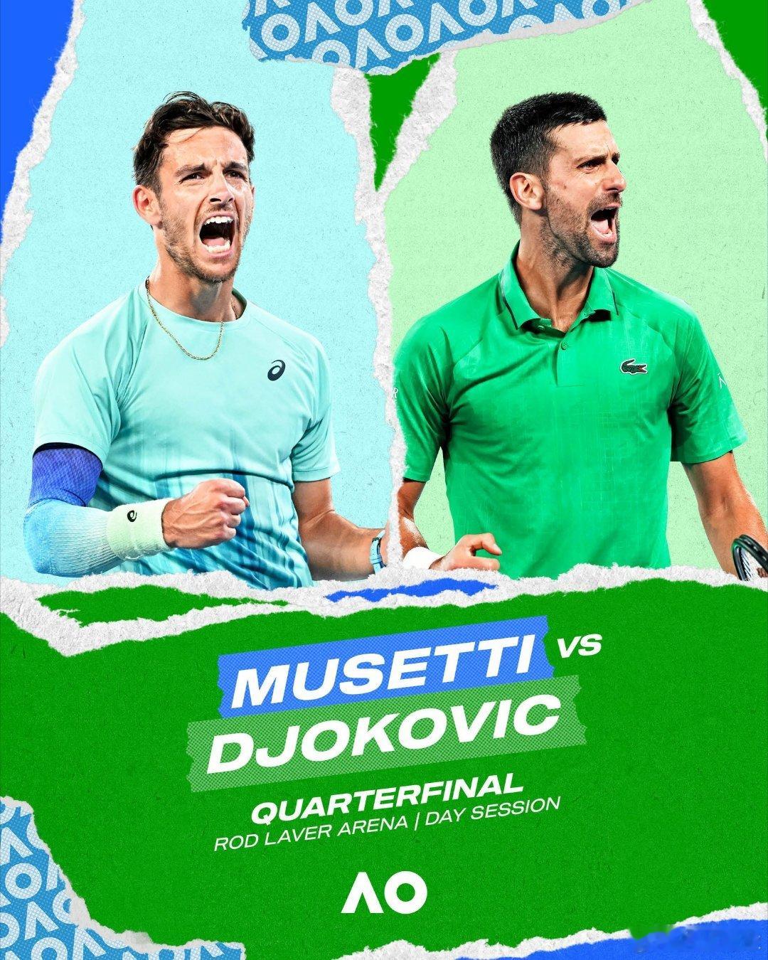 德约科维奇vs穆塞蒂首盘德约科维奇2-0后，急转直下连丢3局。被穆塞蒂连破两局。