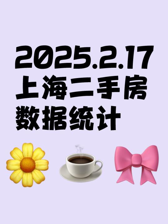 2025.2.17上海二手房数据统计