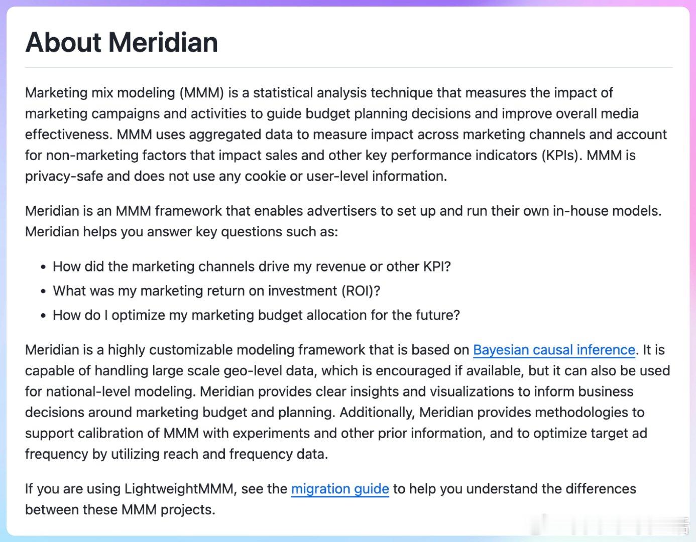 【[661星]Meridian：谷歌推出的营销组合模型（MMM）框架，帮助广告商