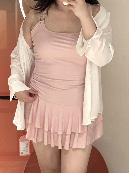 176cm190斤｜大码穿搭｜好爱俺的小粉裙！