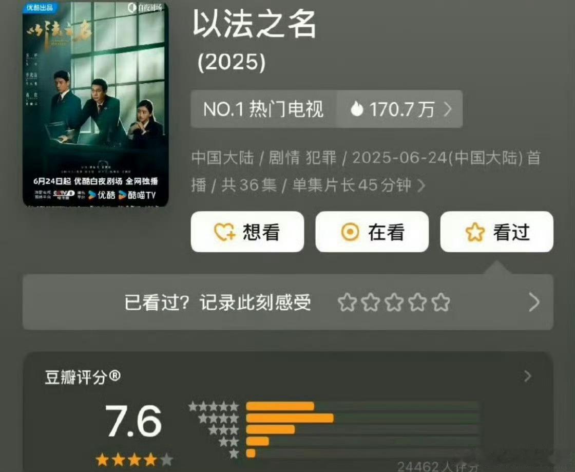 以法之名开分低了以法之名才7.6 《以法之名》开分7.6？张译演技封神，这分是不