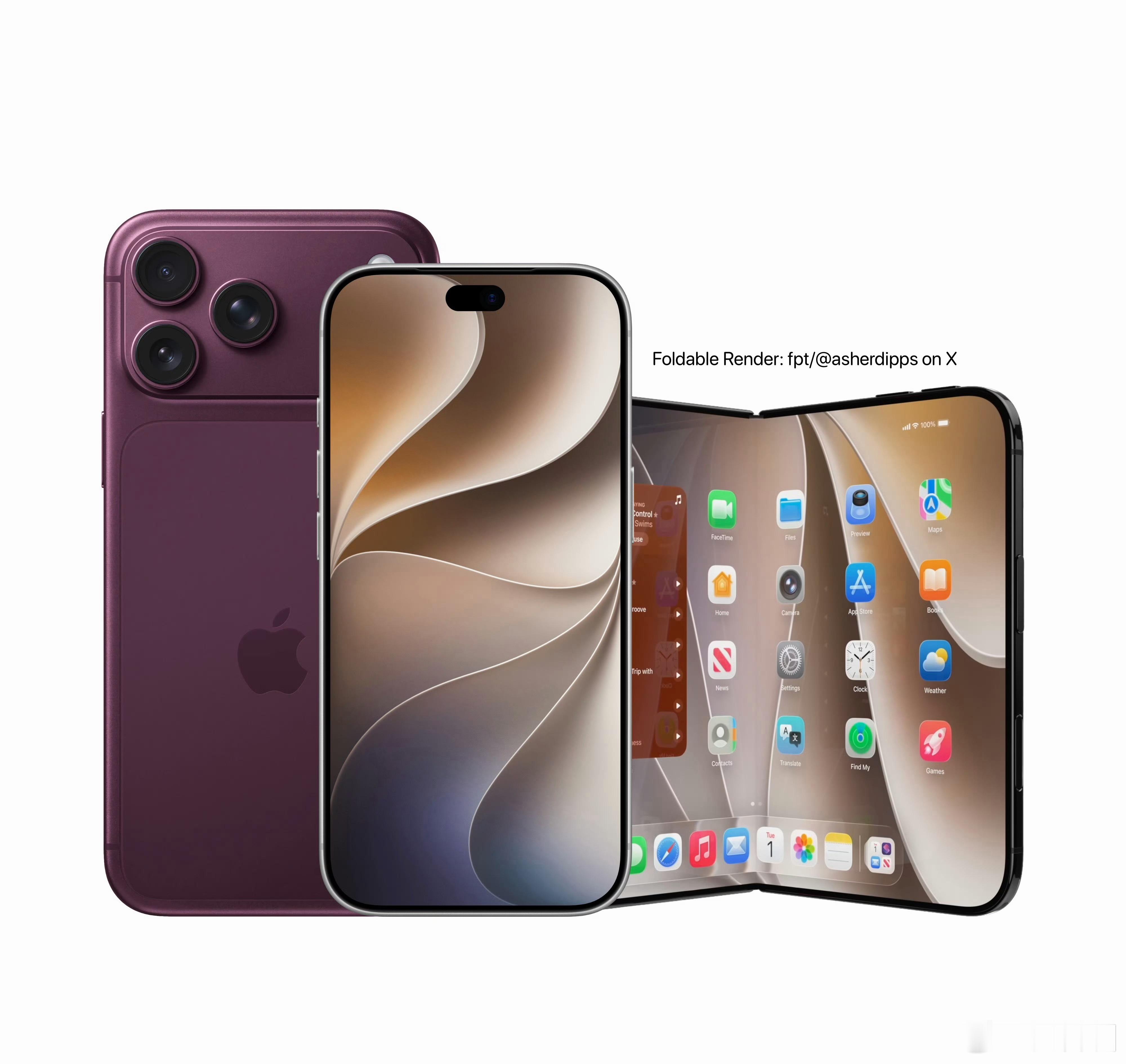 苹果首款折叠屏手机将亮相终于可以换手机了！今年应该会用 iPhone 折叠屏加上