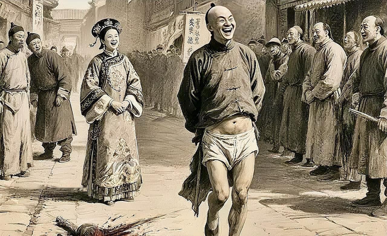 大太监安德海被杀后，慈禧本来很是愤怒，可在得知安德海死后被扒掉裤子，当街展示，笑