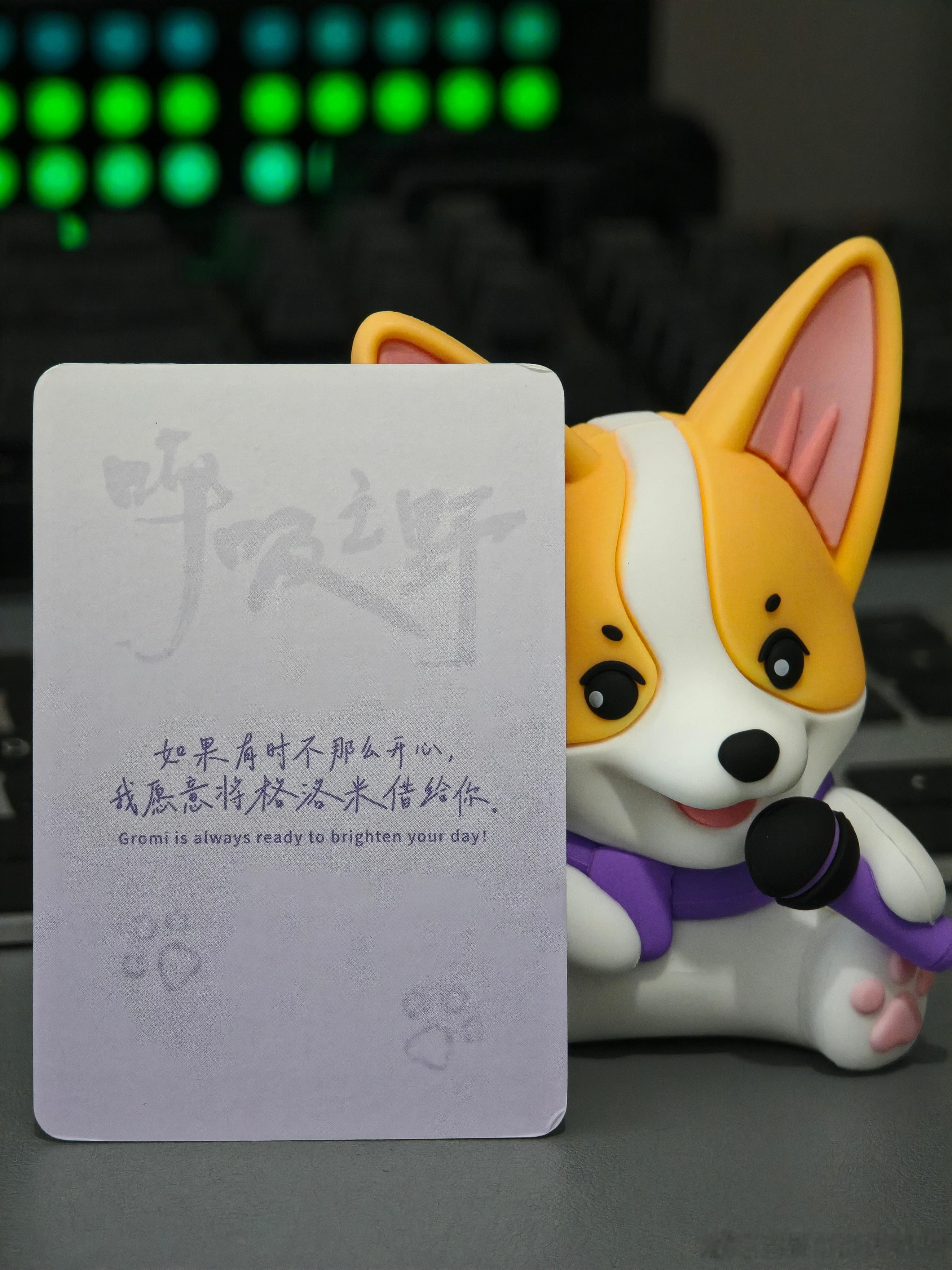 如果有时不那么开心，我愿意将格洛米借给你[doge] ​​​
