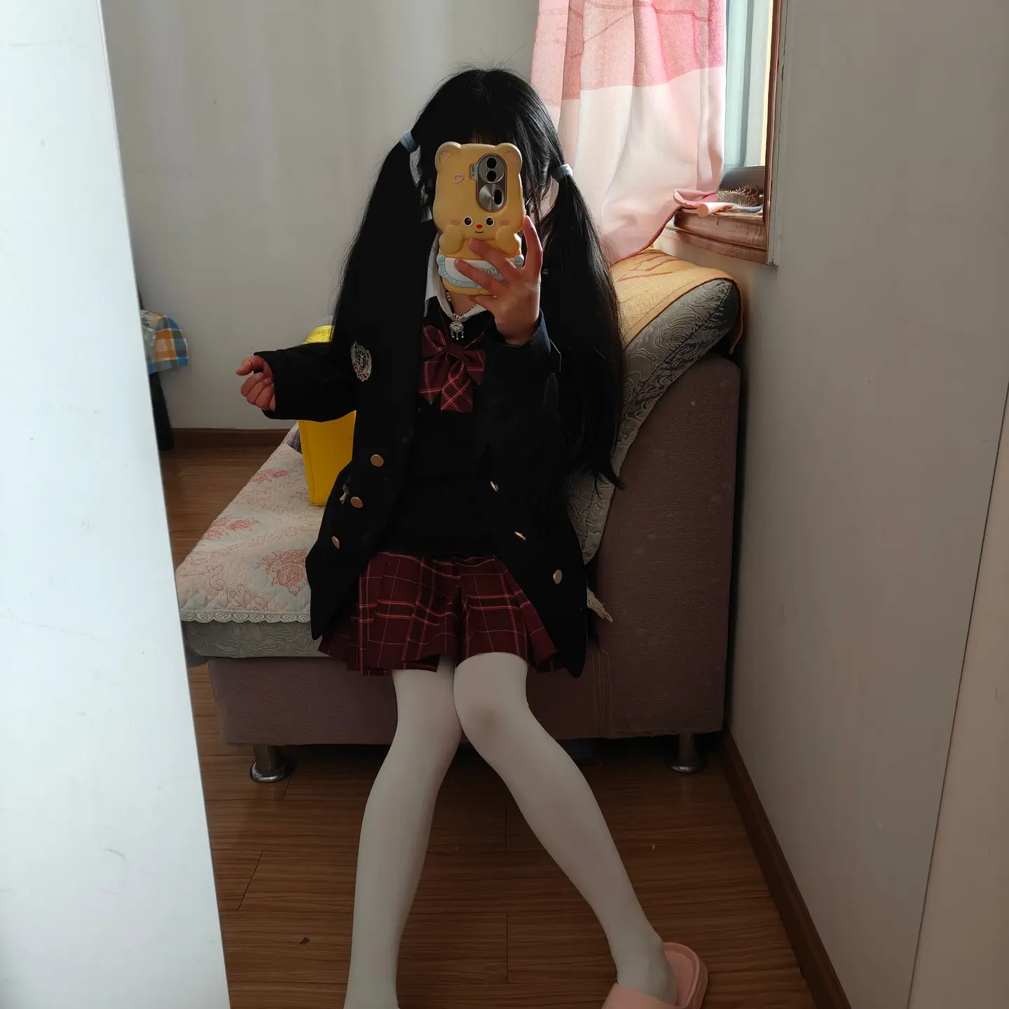甜妹 jk制服 对镜拍 jk