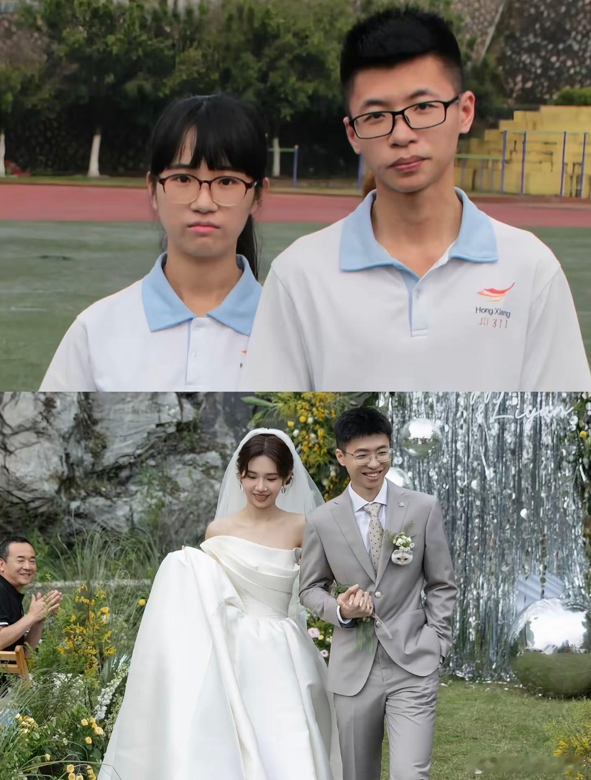 和喜欢的男生从校园到婚纱啦 ​​​