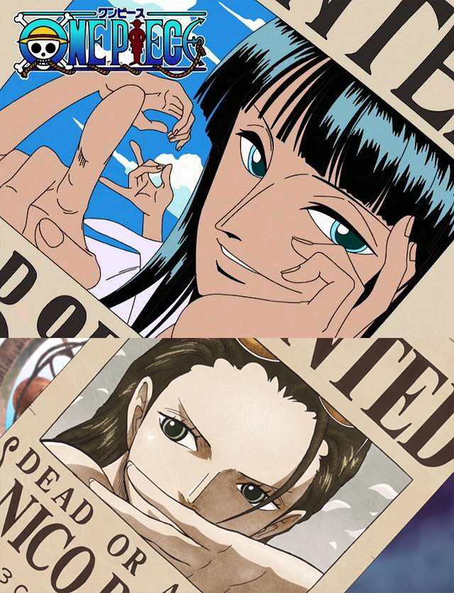 海贼王海贼王 罗宾的过场动画悬赏令变化~ 