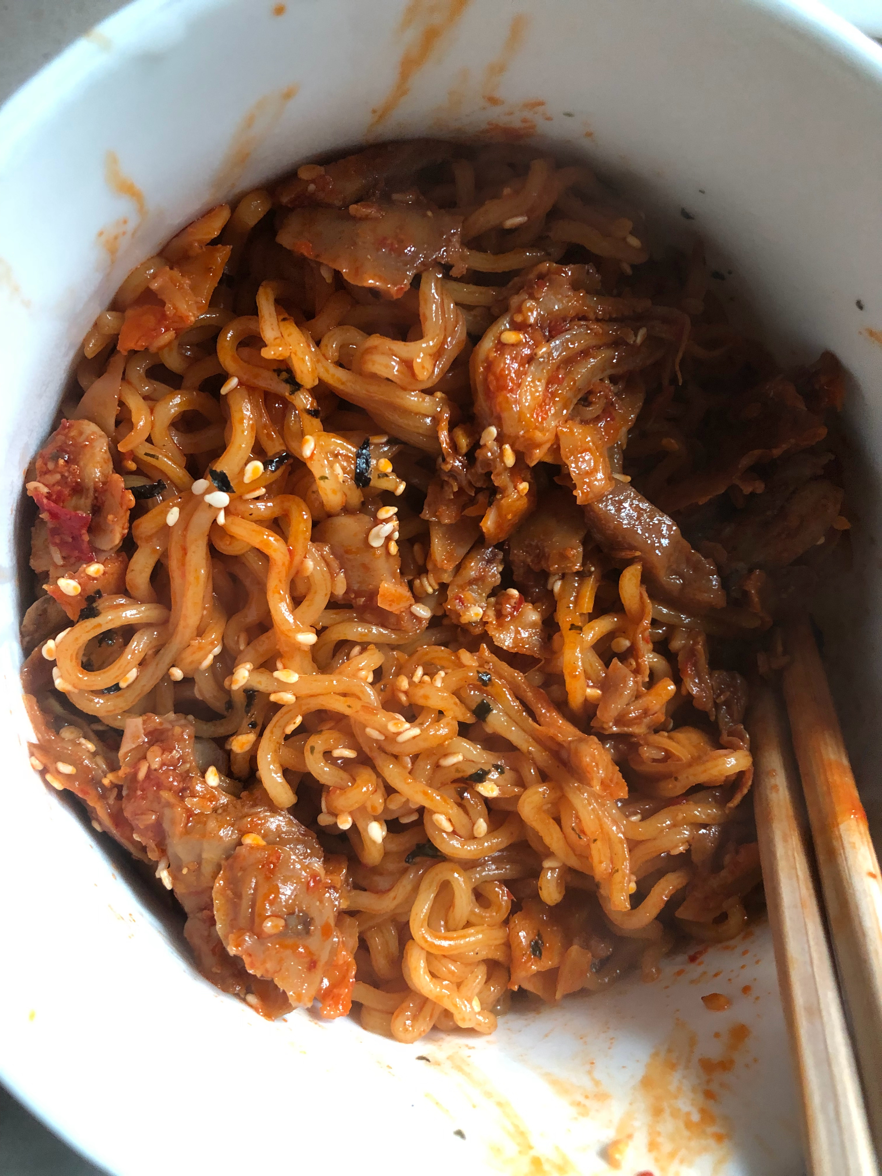 火鸡面梦女又来了，一口下去直接震撼美味