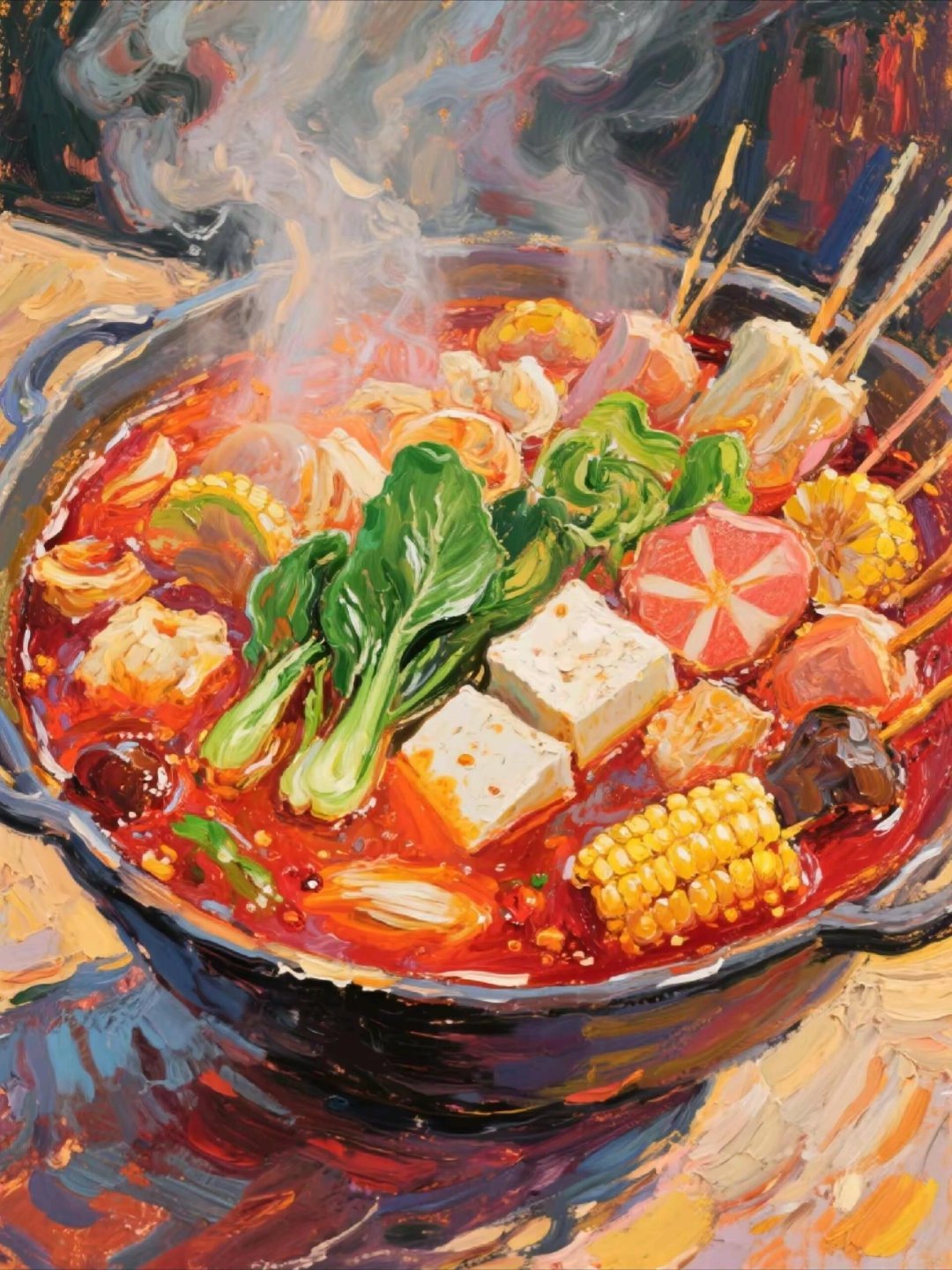 插画以水彩之韵勾勒美食万象，此幅美食插画挑战全网食欲巅峰，邀您共赏舌尖上的视觉盛
