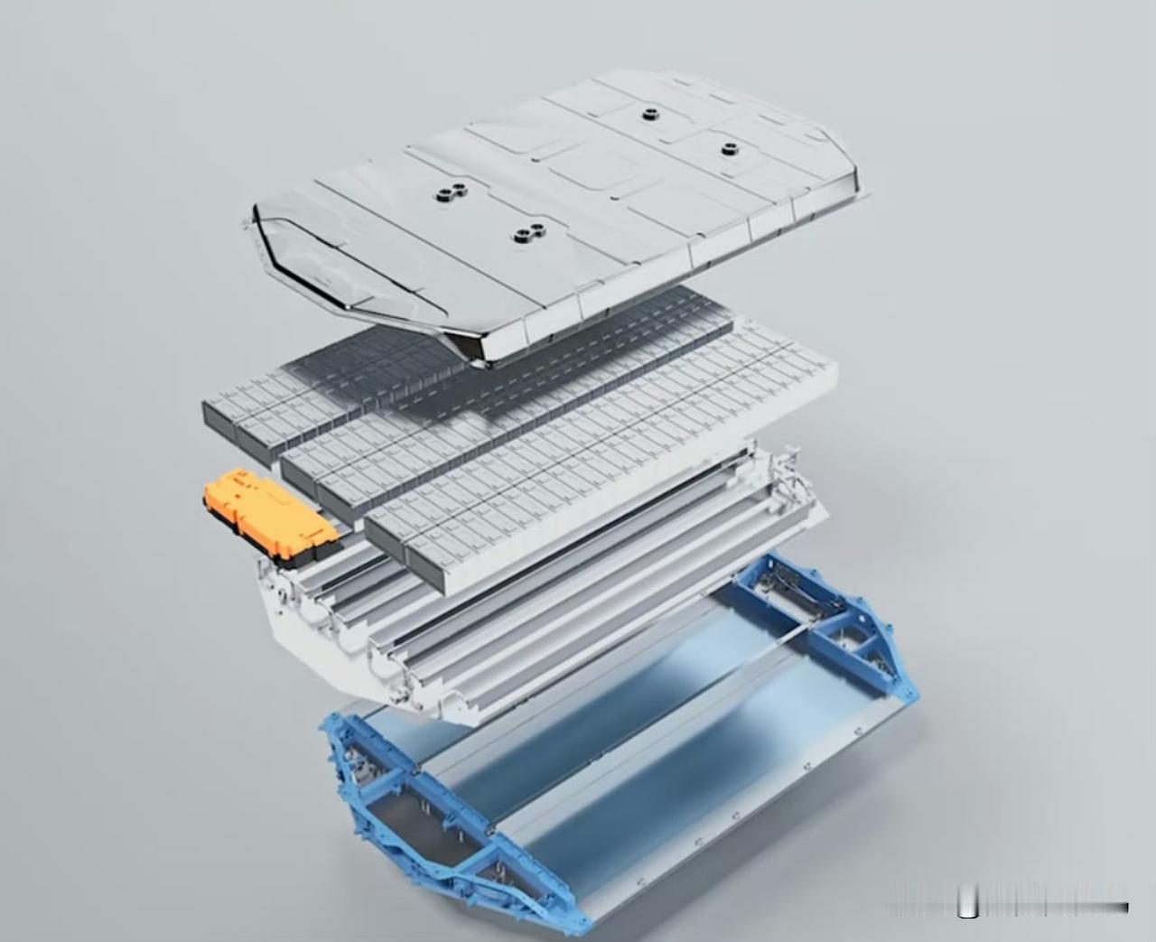 理想下一代电池包，如果是纯电版本的话，不是宁德麒麟的结构了

减少了冷却水道的数