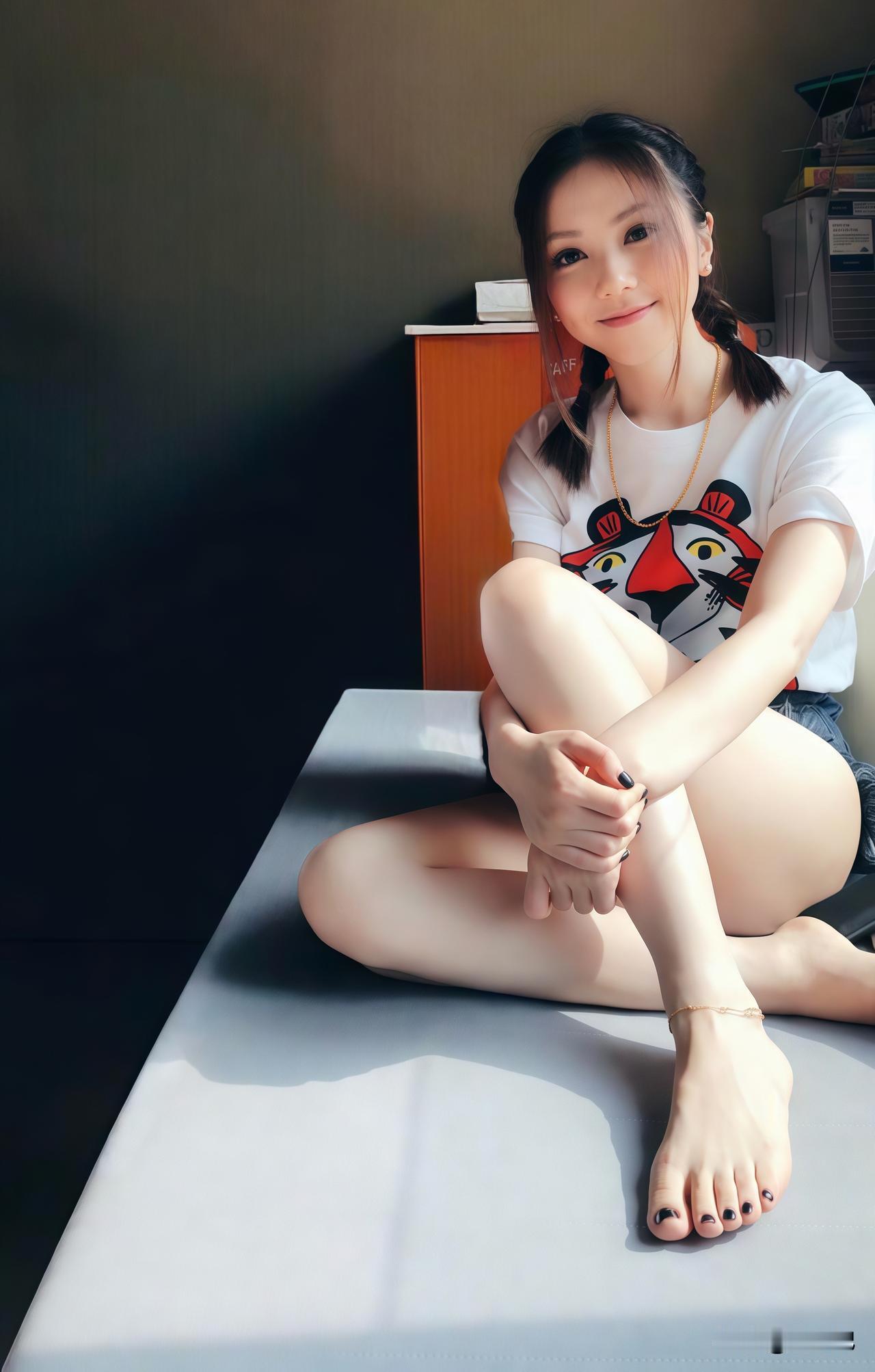这光脚造型，你们觉得真实吗？