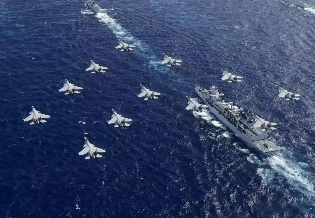 中国一万亿美元和一百艘战舰同框亮相，西方开始反思了当一万亿美元的顺差震动世界时，