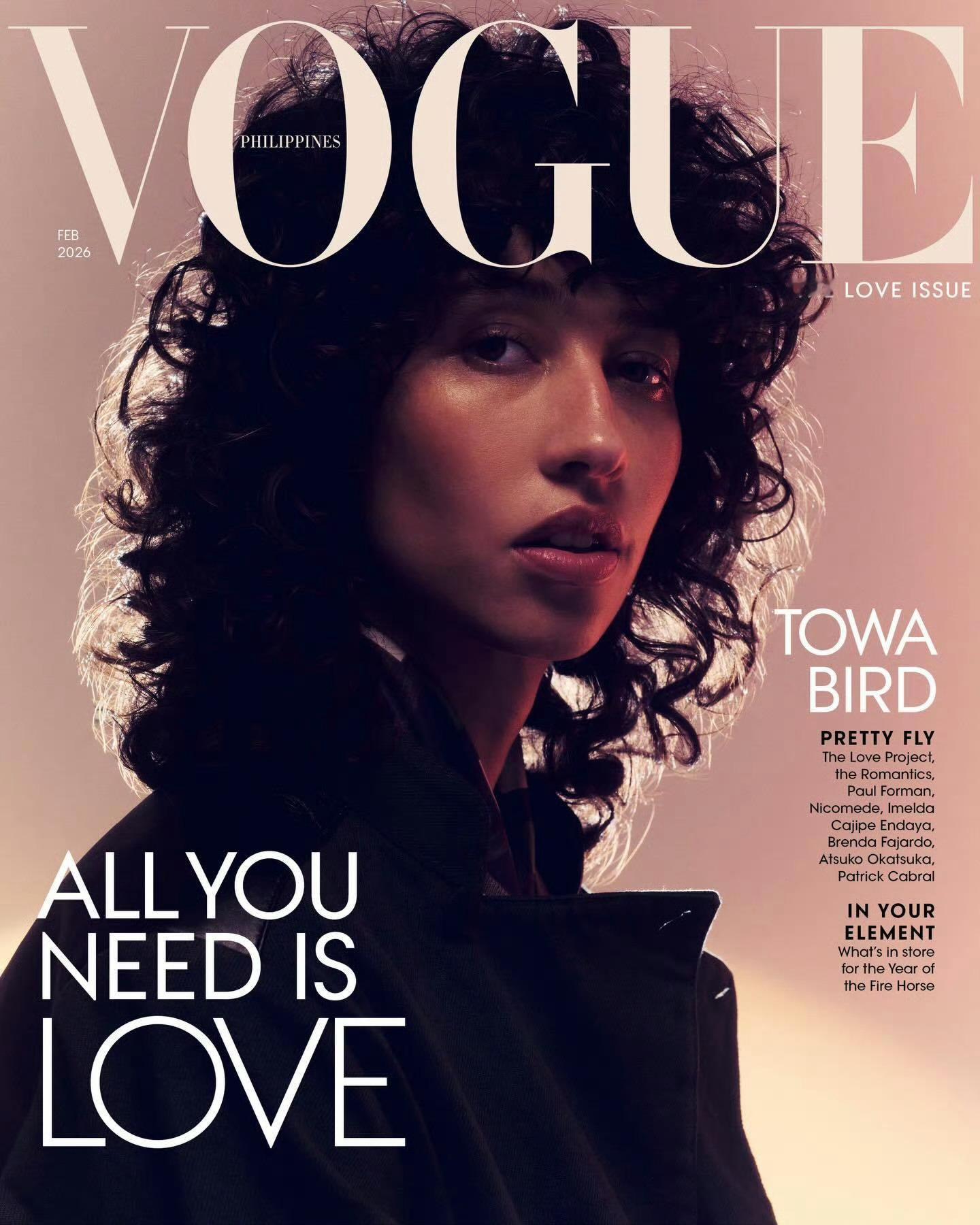 菲律宾VOGUE二月刊英国创作型歌手Towa Bird身着Miu Miu登封 