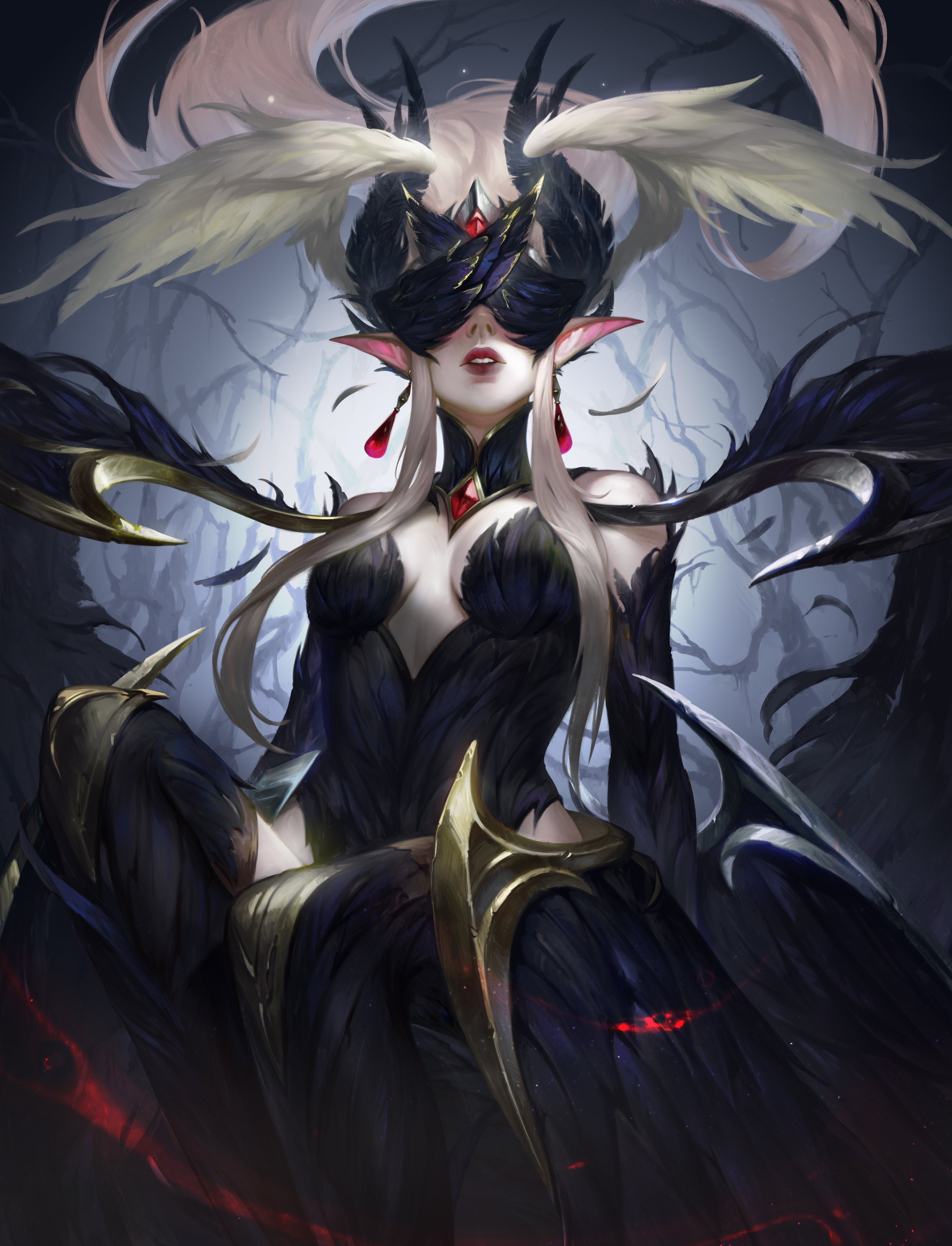 魔女 迦娜（cr:noirsnowart）英雄联盟 ​​​