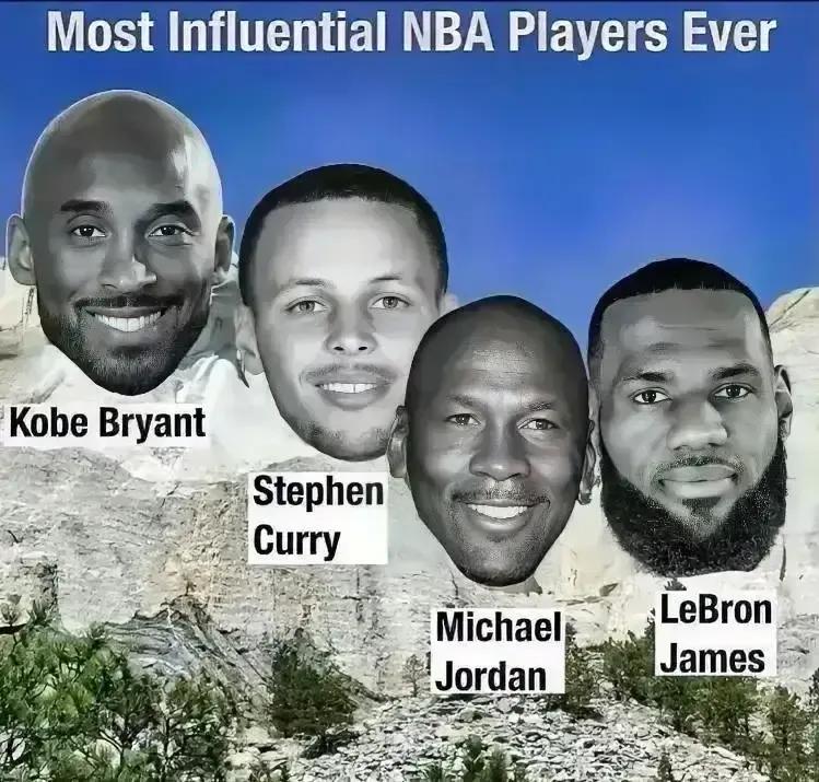 美媒：NBA历史影响力总统山，应该是以下这四位球员，乔丹仅第三，具体如下！

1