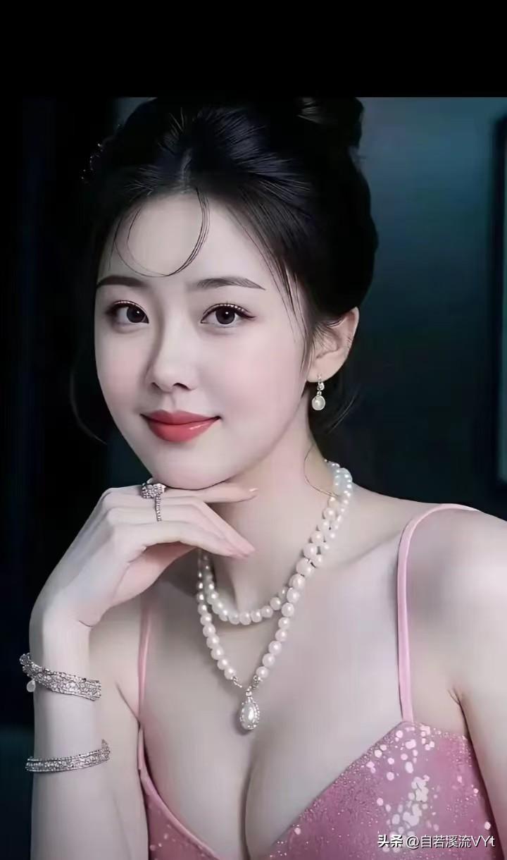 五言·珠妍
 
高髻凝云秀，明玑衬玉颜。
纤姿凝婉韵，皓串绕柔肩。
粉衫融碎锦，