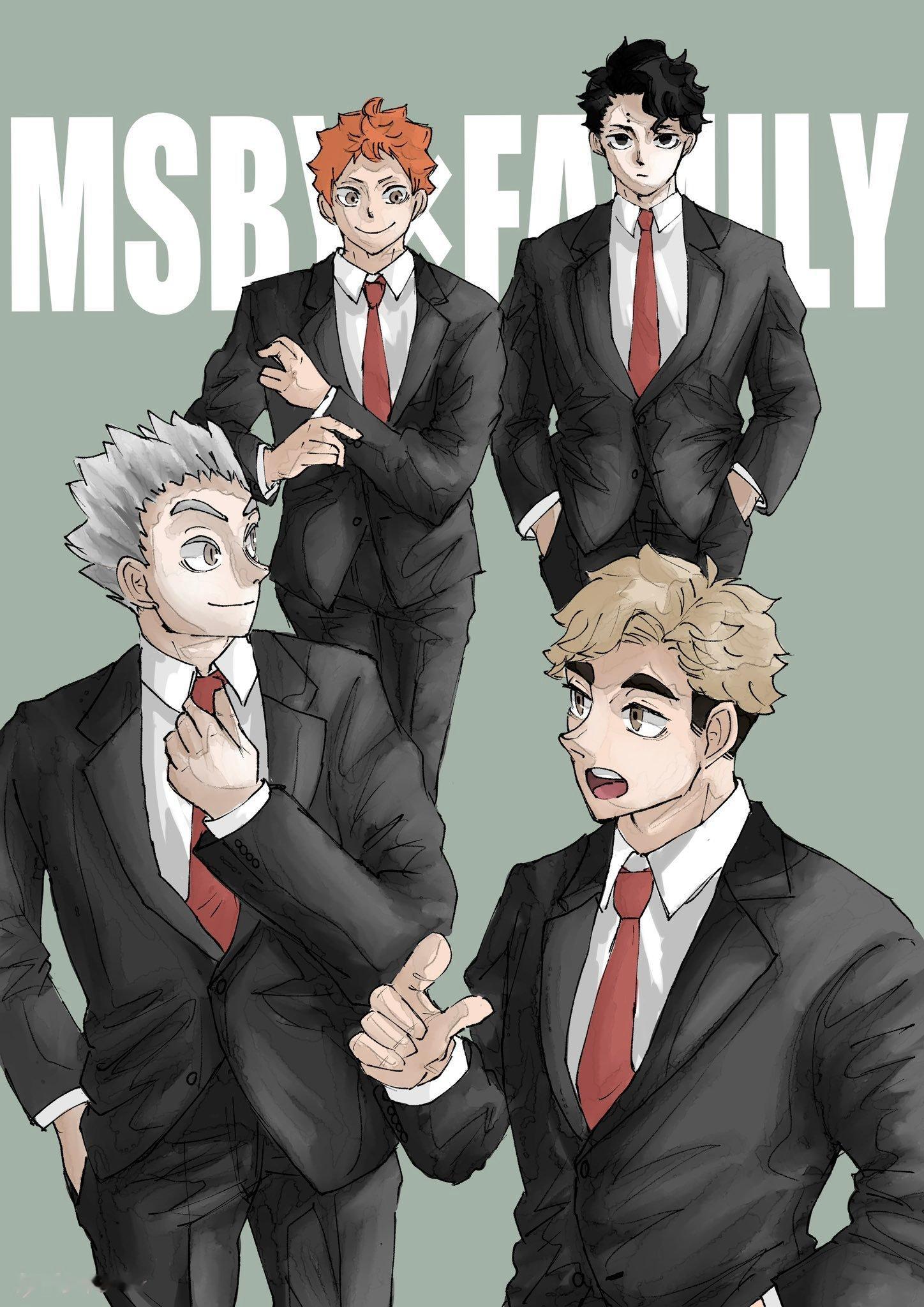 #排球少年[超话]##排球少年# MSBY黑西装 ​​​