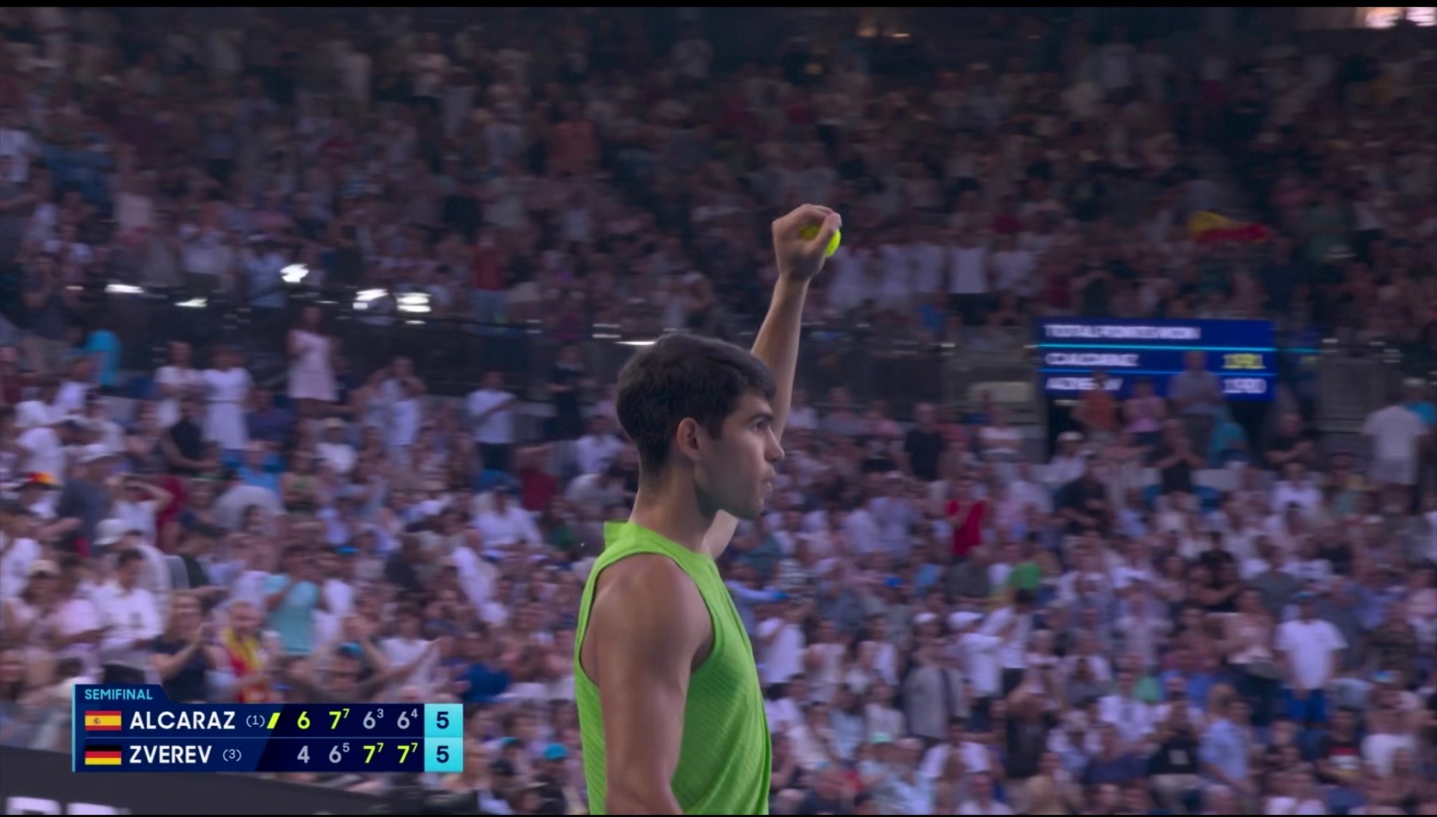 可算是破了！阿尔卡拉斯vs兹维列夫澳网2026