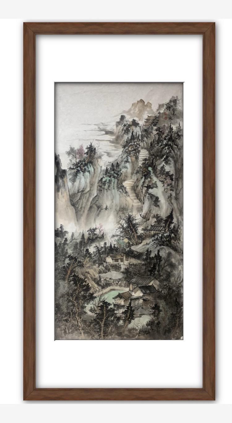 宋昌林国画山水欣赏（四尺国画山水 水墨写意 国画艺术 艺术 书画艺术 ）
