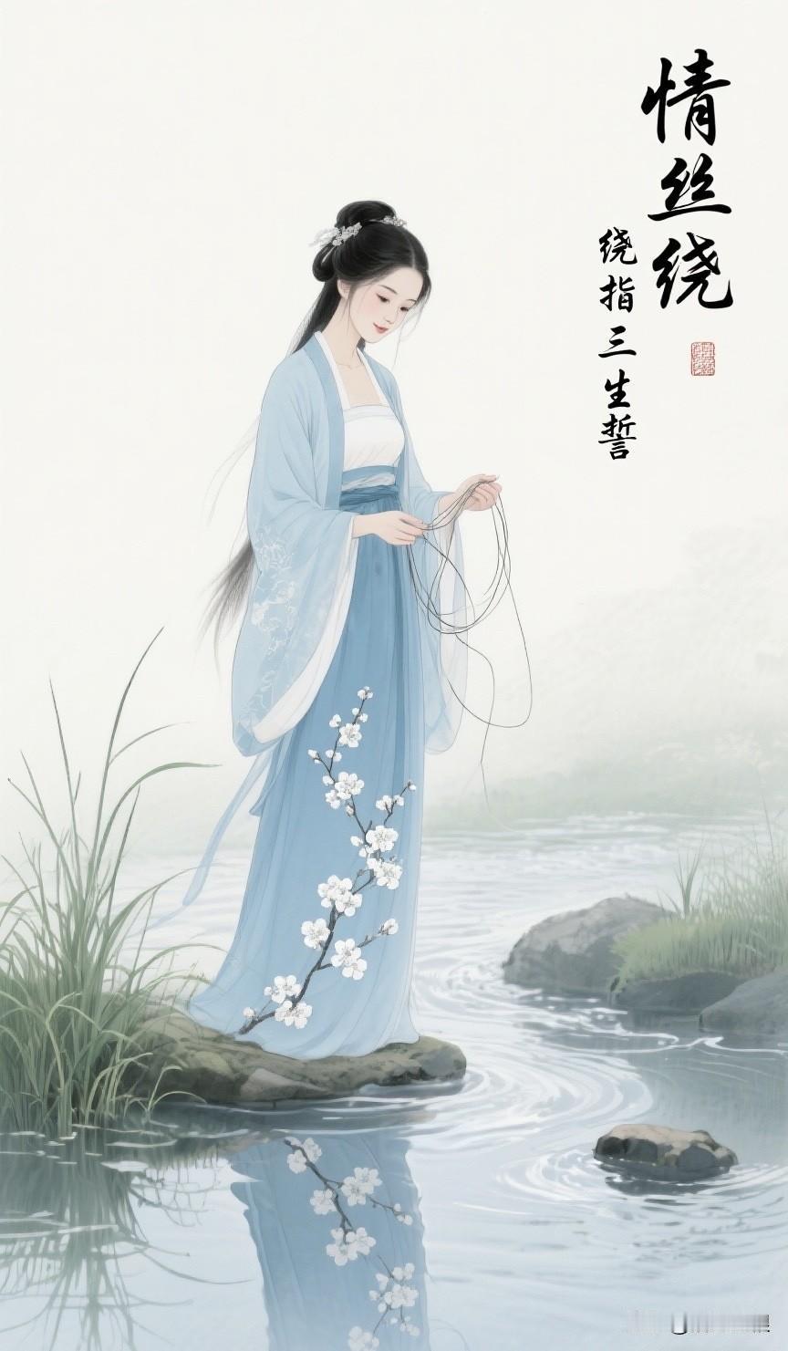 情丝绕指三生誓，请友友们续下联：