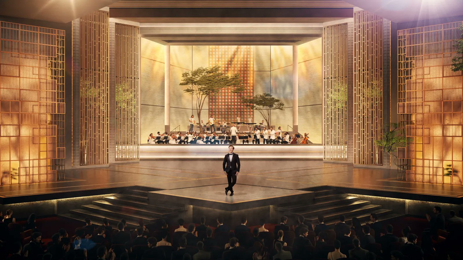 今年奥斯卡颁奖典礼的舞美 