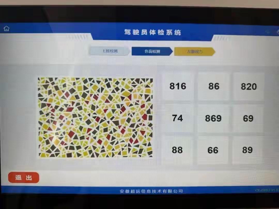 安徽合肥一位车主最近换证体检，直接被一张高难度色觉图整到自我怀疑，明明自己常年开