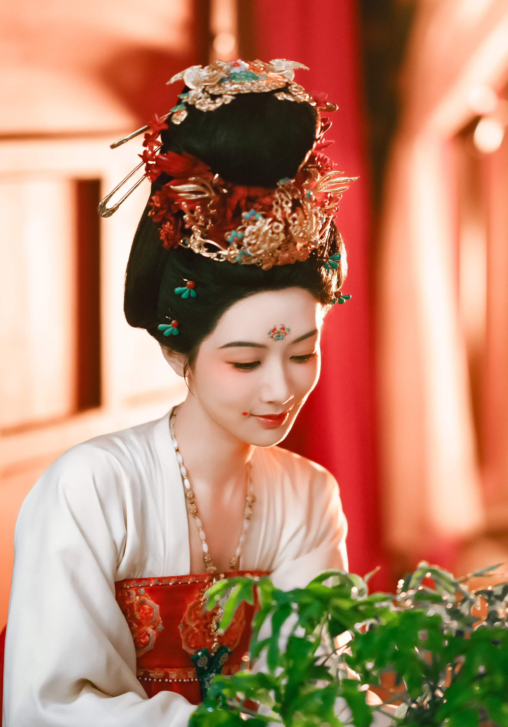 “淋了雨的琼台玉露 叶片更加翠绿脱俗了”国色芳华｜锦绣芳华｜何惟芳 