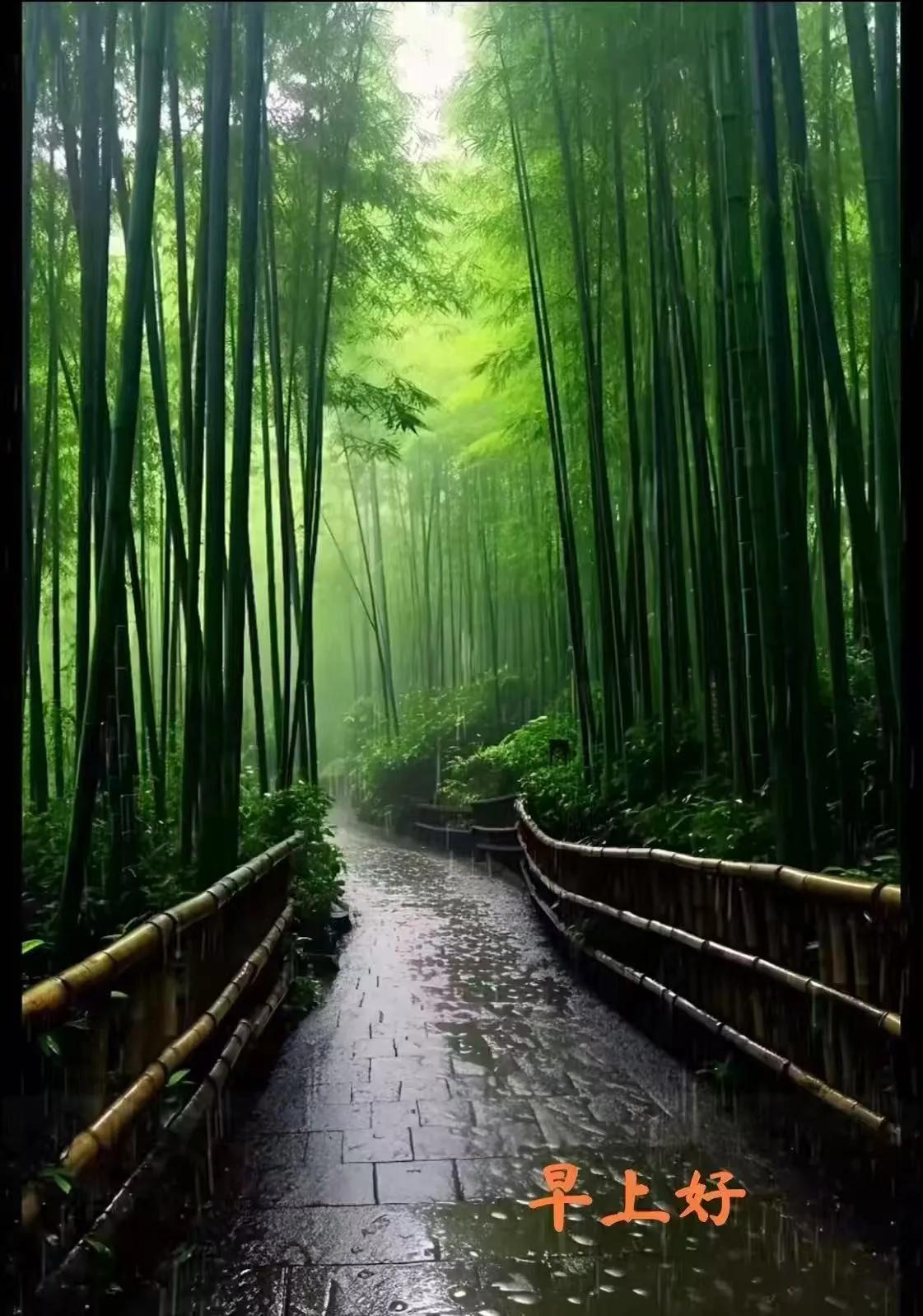 說聲早安如身邊，
高興開心又一天，
親切問候暖心間，
送去祝福保平安。
早上好！