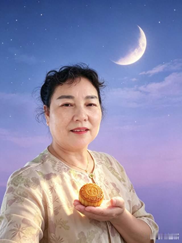 中秋的月亮又弯了，手里的月饼，藏着对远去亲人的思念
