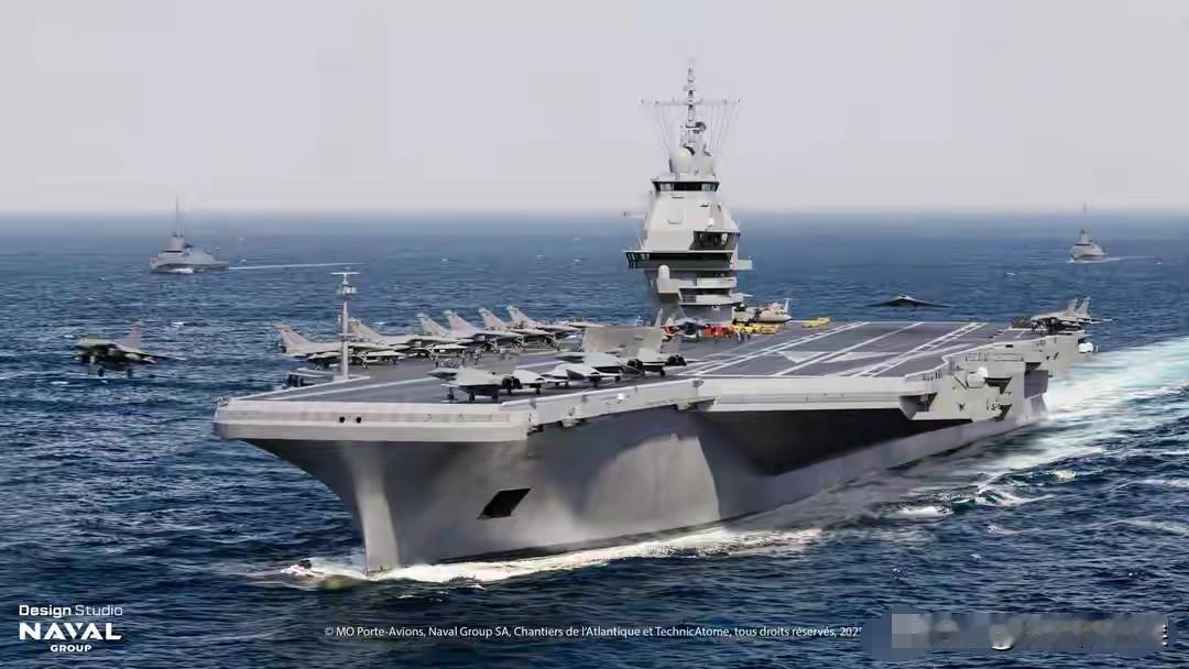 受中国004核航母刺激太大，法国掀桌子了，砸锅卖铁也要建新航母。

中国海军航母