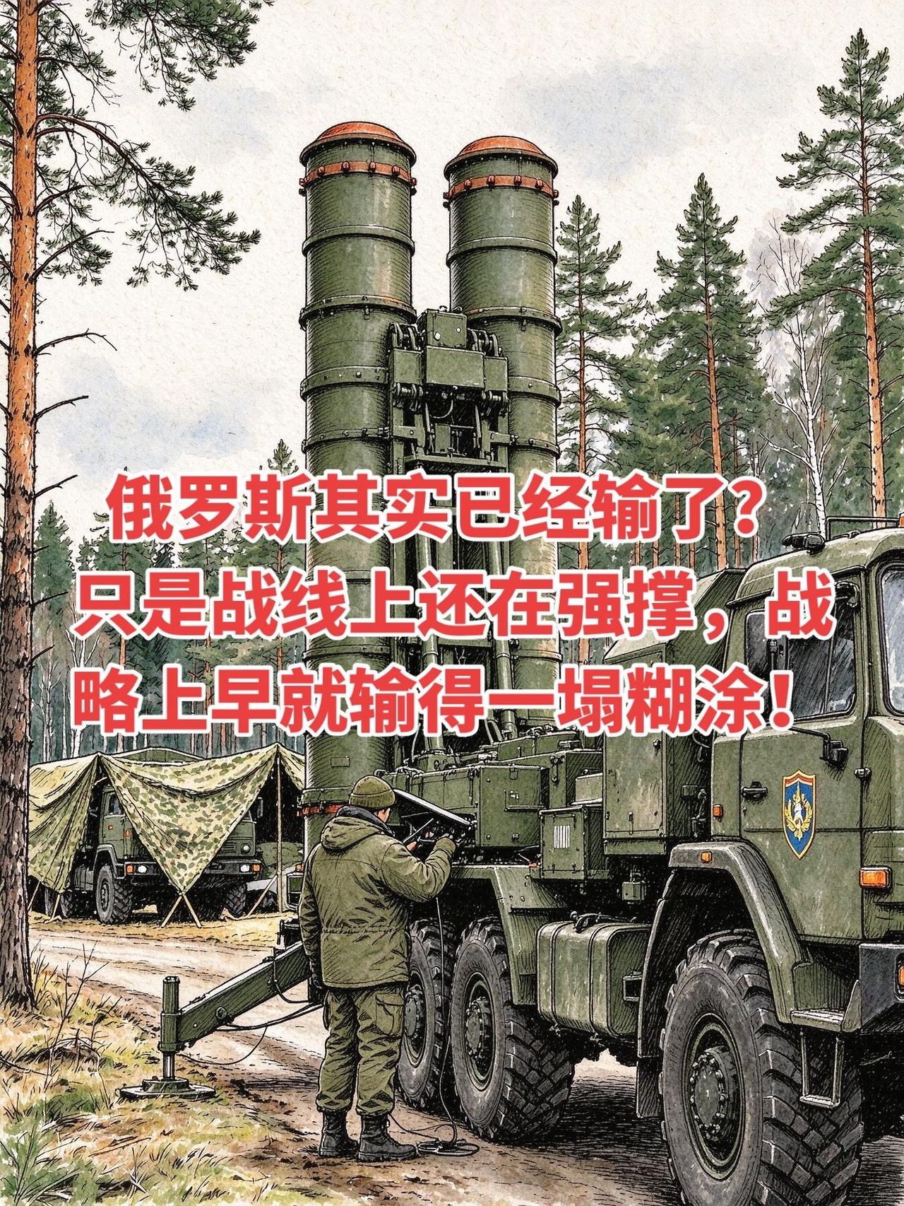 俄罗斯其实已经输了，前线尚可支撑，战略层面早已陷入被动
 
进入2026年，俄乌