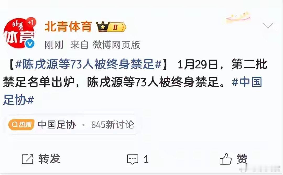 第二批禁足名单出炉 足球的圈子本该清清爽爽的，让认真踢球的人能安心，让看球的人能