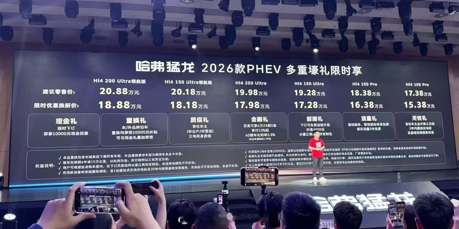 一部猛龙一种活法哈弗猛龙2026款 2026款哈弗猛龙价格出来了！限时优惠价15