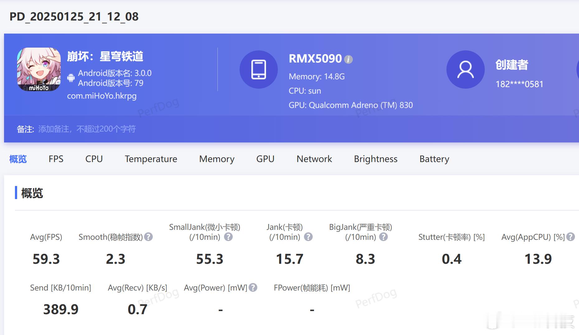 真我GT7 Pro竞速版挑战难度更大的星穹铁道，成绩也出炉了：激战半小时平均帧率